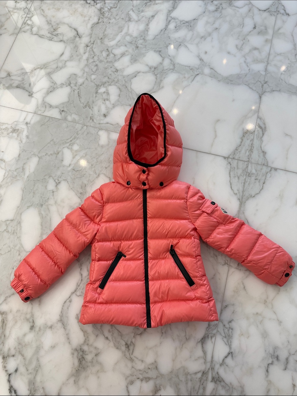Moncler Girls' Coral Hooded Puffer Jacket